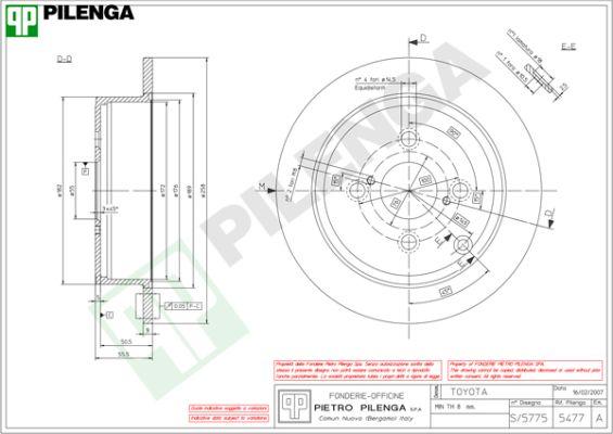 Pilenga 5477 - Гальмівний диск avtolavka.club