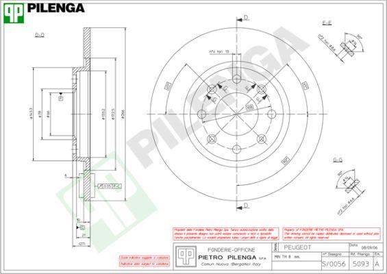 Pilenga 5093 - Гальмівний диск avtolavka.club