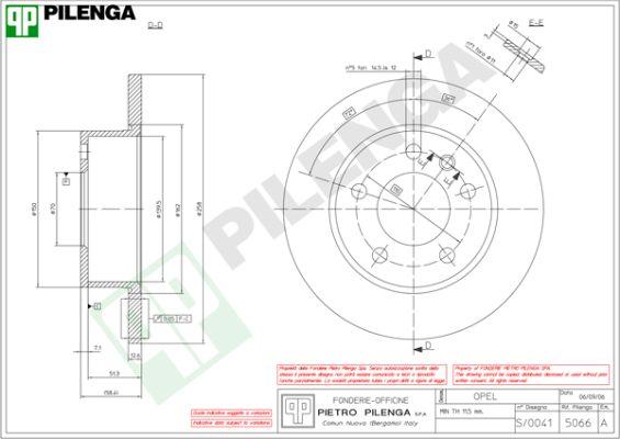 Pilenga 5066 - Гальмівний диск avtolavka.club