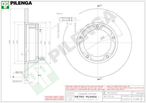 Pilenga 5088 - Гальмівний диск avtolavka.club