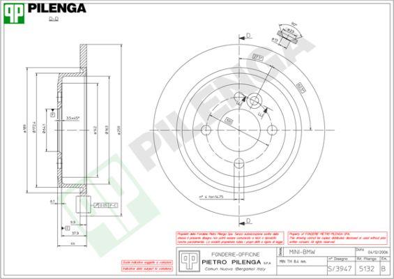 Pilenga 5132 - Гальмівний диск avtolavka.club