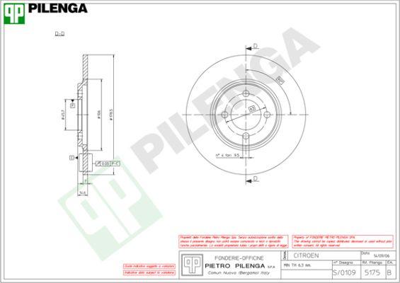 Pilenga 5175 - Гальмівний диск avtolavka.club