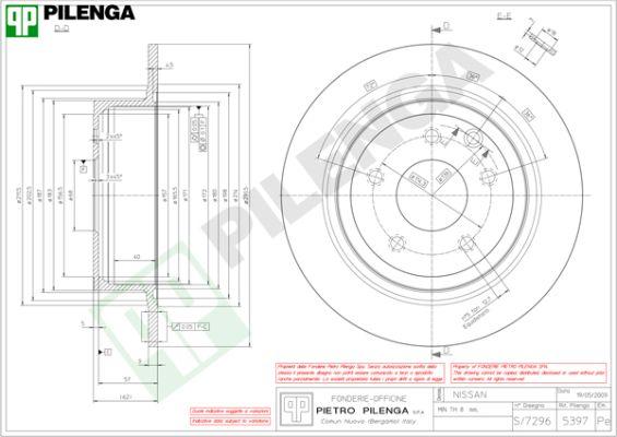 Pilenga 5397 - Гальмівний диск avtolavka.club