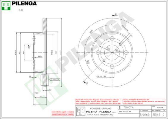 Pilenga 5342 - Гальмівний диск avtolavka.club