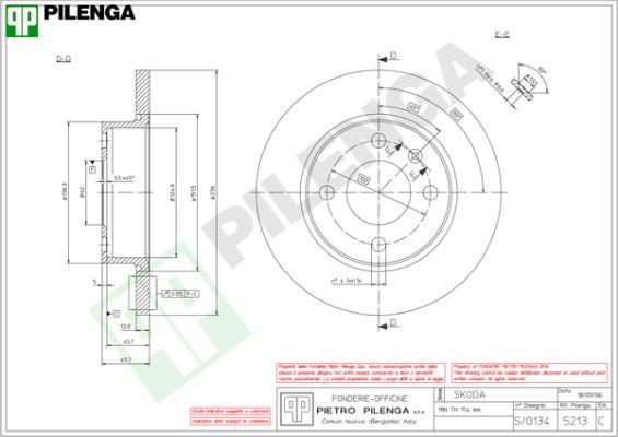 Pilenga 5213 - Гальмівний диск avtolavka.club