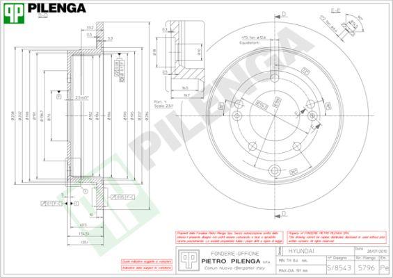 Pilenga 5796 - Гальмівний диск avtolavka.club