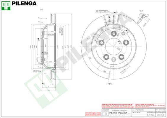 Pilenga V903 - Гальмівний диск avtolavka.club