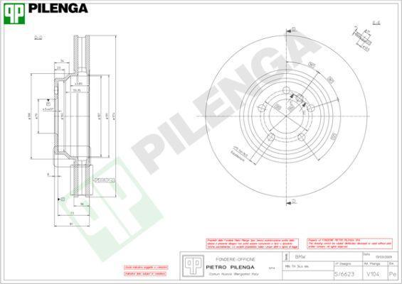 Pilenga V104 - Гальмівний диск avtolavka.club