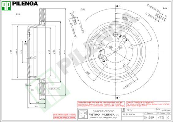 Pilenga V115 - Гальмівний диск avtolavka.club