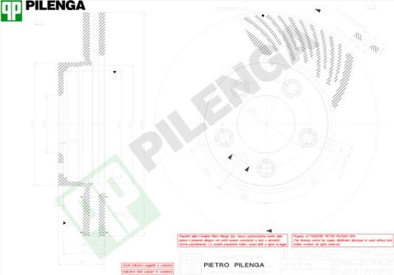 Pilenga V858R - Гальмівний диск avtolavka.club