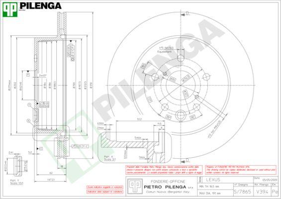 Pilenga V394 - Гальмівний диск avtolavka.club