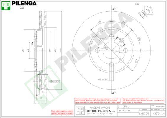 Pilenga V379 - Гальмівний диск avtolavka.club