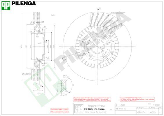 Pilenga V235 - Гальмівний диск avtolavka.club