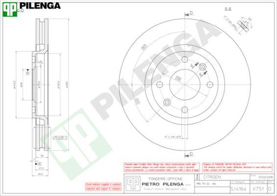 Pilenga V751 - Гальмівний диск avtolavka.club