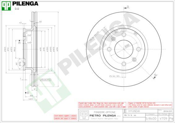 Pilenga V709 - Гальмівний диск avtolavka.club