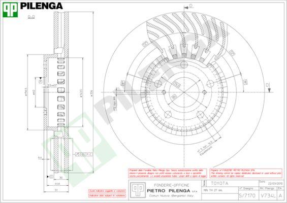 Pilenga V734L - Гальмівний диск avtolavka.club