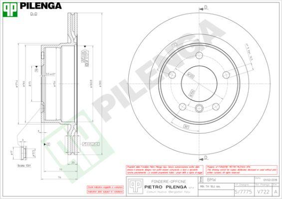 Pilenga V722 - Гальмівний диск avtolavka.club