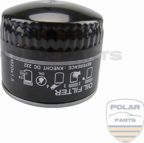 PolarParts 10002292 - Масляний фільтр avtolavka.club