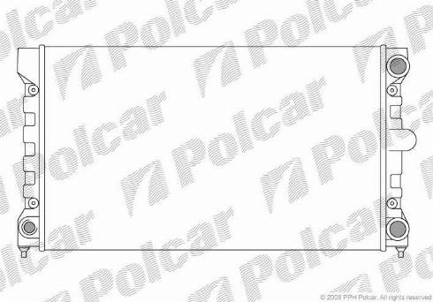 Polcar 954608-4 - Радіатор, охолодження двигуна avtolavka.club