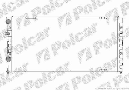 Polcar 954608-5 - Радіатор, охолодження двигуна avtolavka.club