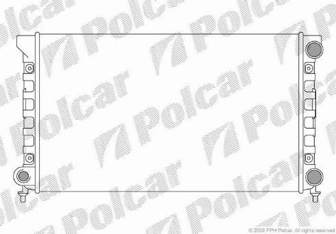 Polcar 954608A4 - Радіатор, охолодження двигуна avtolavka.club