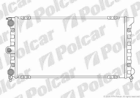 Polcar 954308A5 - Радіатор, охолодження двигуна avtolavka.club