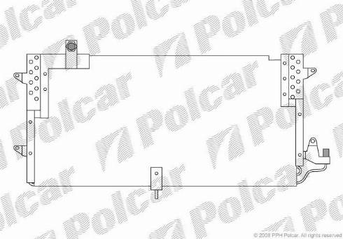 Polcar 9547K8B2 - Конденсатор, кондиціонер avtolavka.club