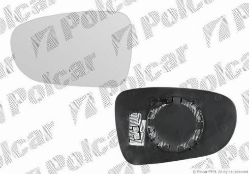 Polcar 9550544E - Дзеркальне скло, зовнішнє дзеркало avtolavka.club