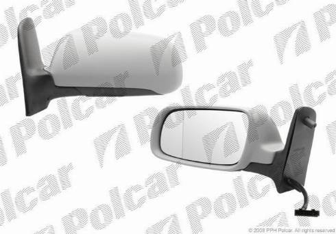 Polcar 9550525M - Зовнішнє дзеркало avtolavka.club