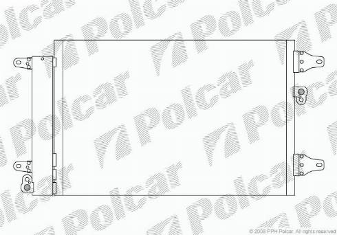 Polcar 9550K81X - Конденсатор, кондиціонер avtolavka.club