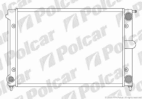 Polcar 953408-0 - Радіатор, охолодження двигуна avtolavka.club