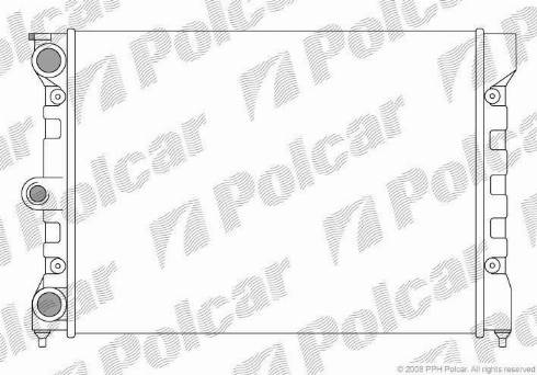 Polcar 953408-1 - Радіатор, охолодження двигуна avtolavka.club