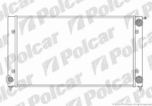 Polcar 953408A4 - Радіатор, охолодження двигуна avtolavka.club