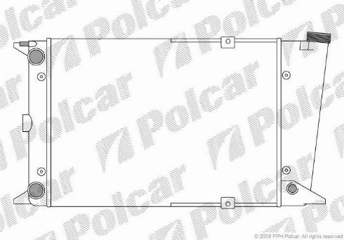 Polcar 953108-1 - Радіатор, охолодження двигуна avtolavka.club