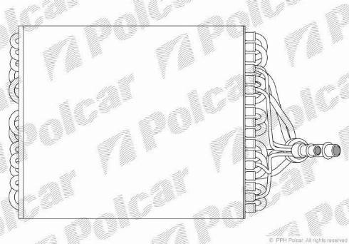 Polcar 9538P8-1 - Випарник, кондиціонер avtolavka.club