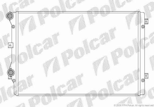 Polcar 957508-1 - Радіатор, охолодження двигуна avtolavka.club