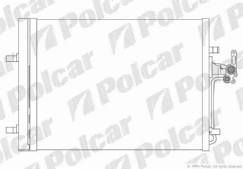 Polcar 9082K8C1 - Конденсатор, кондиціонер avtolavka.club