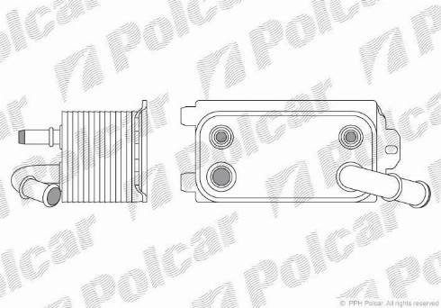 Polcar 9071L8-1 - Масляний радіатор, автоматична коробка передач avtolavka.club