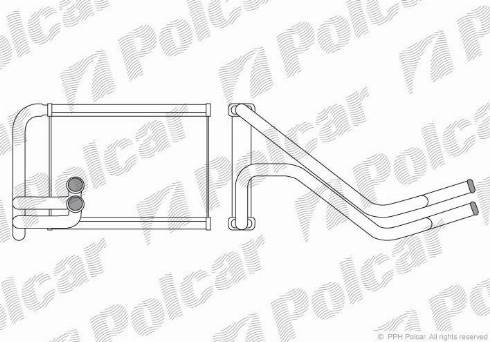 Polcar 4026N81X - Теплообмінник, опалення салону avtolavka.club