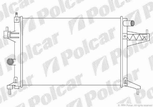 Polcar 555608A3 - Радіатор, охолодження двигуна avtolavka.club