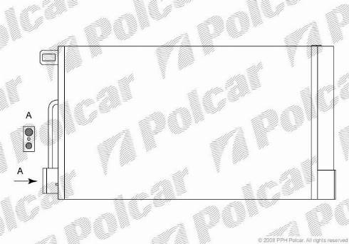 Polcar 5558K81X - Конденсатор, кондиціонер avtolavka.club