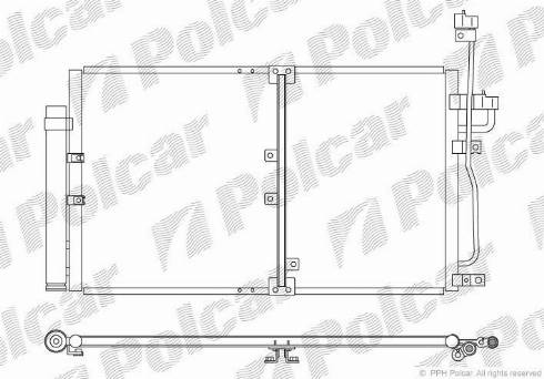 Polcar 5565K8C1 - Конденсатор, кондиціонер avtolavka.club