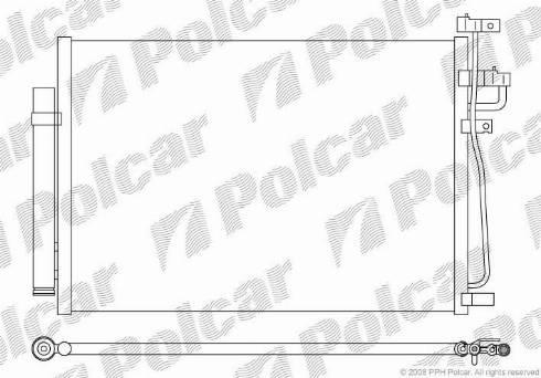 Polcar 5565K8C2 - Конденсатор, кондиціонер avtolavka.club