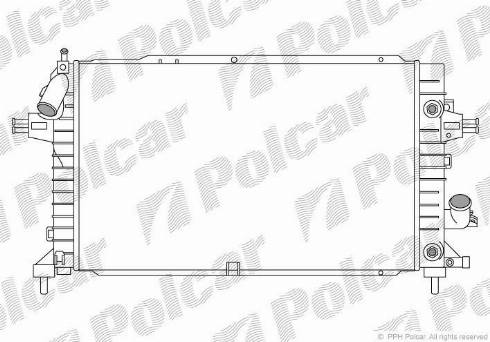 Polcar 5509089X - Радіатор, охолодження двигуна avtolavka.club