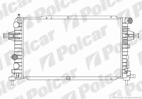 Polcar 5509085X - Радіатор, охолодження двигуна avtolavka.club