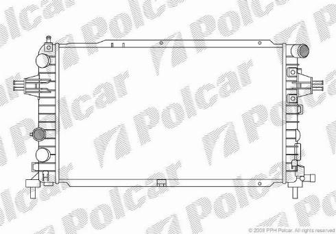 Polcar 550908-5 - Радіатор, охолодження двигуна avtolavka.club