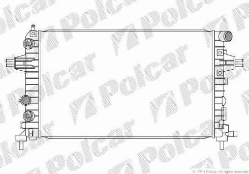 Polcar 5509081X - Радіатор, охолодження двигуна avtolavka.club