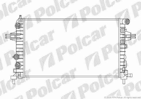 Polcar 550908-1 - Радіатор, охолодження двигуна avtolavka.club