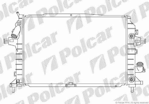 Polcar 550908-8 - Радіатор, охолодження двигуна avtolavka.club