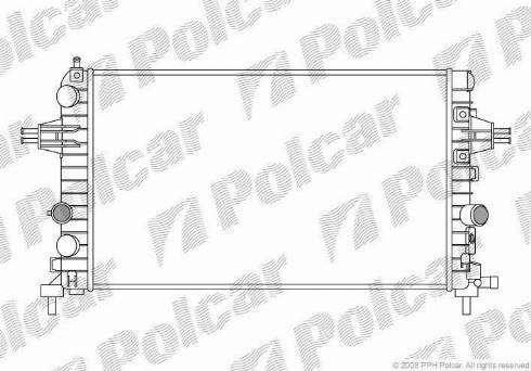 Polcar 550908-2 - Радіатор, охолодження двигуна avtolavka.club